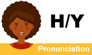 The pronunciation of the letters H and Y in English
