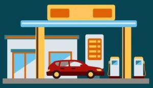 gas station
