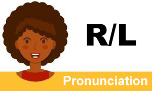 The pronunciation of the letters R and L in English