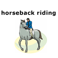horseback riding