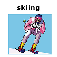 skiing